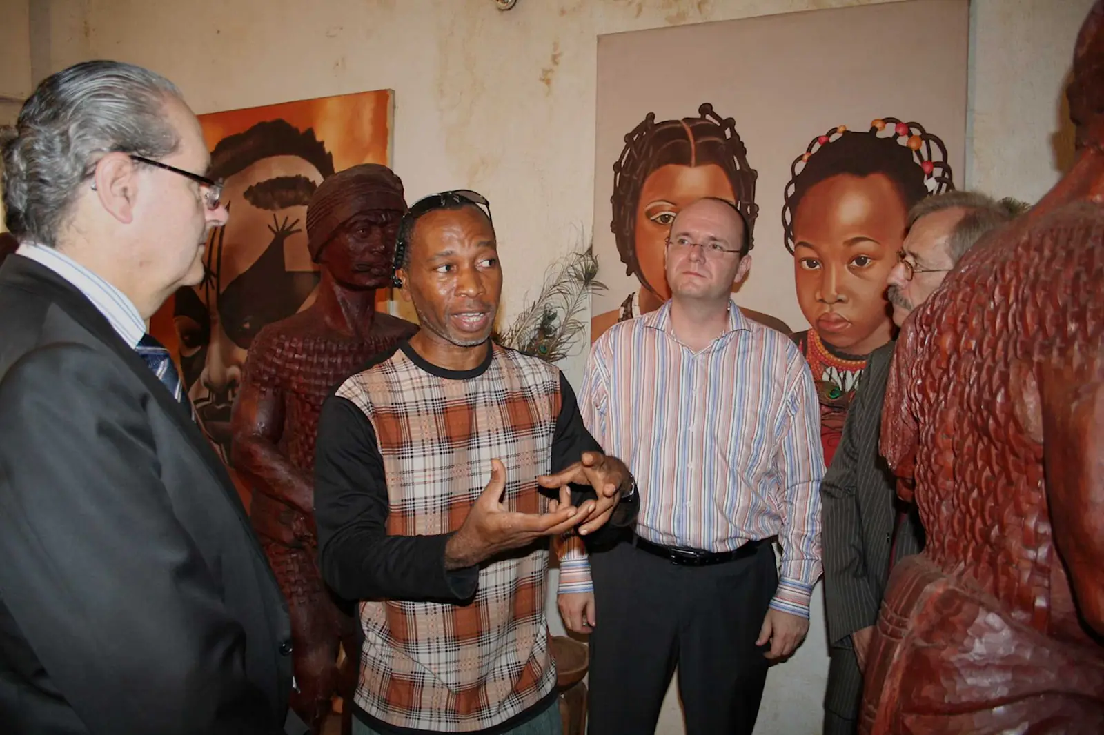 French Ambassador's Tour of Cyril Nwokoli Studio, 2008